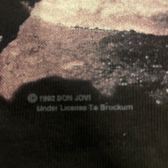 Vintage 90S Bon Jovi Keep The Faith Tour Single Stitch Band Tour Tee - Picture 3 of 5